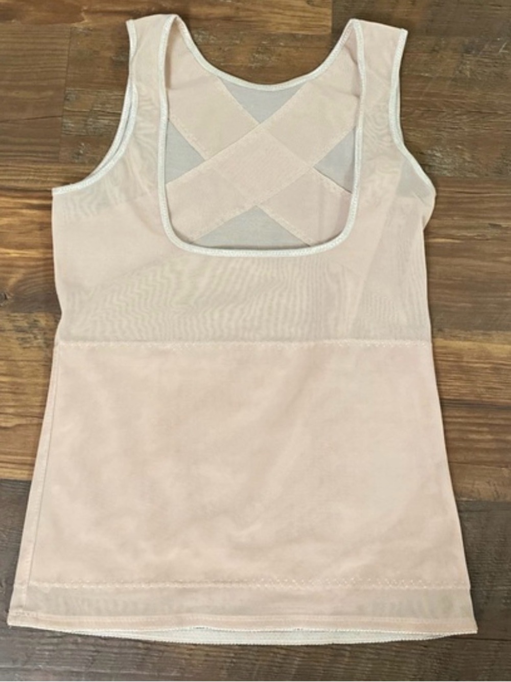 Kymaro New Body Shaper Compression Tank Top Womens Size XL Beige Stitched